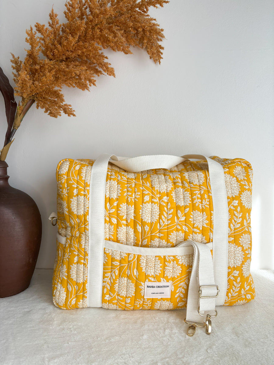 Sac à langer jaune