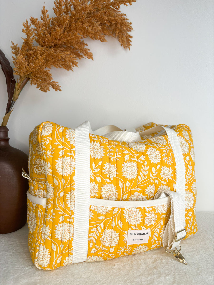 Sac à langer jaune