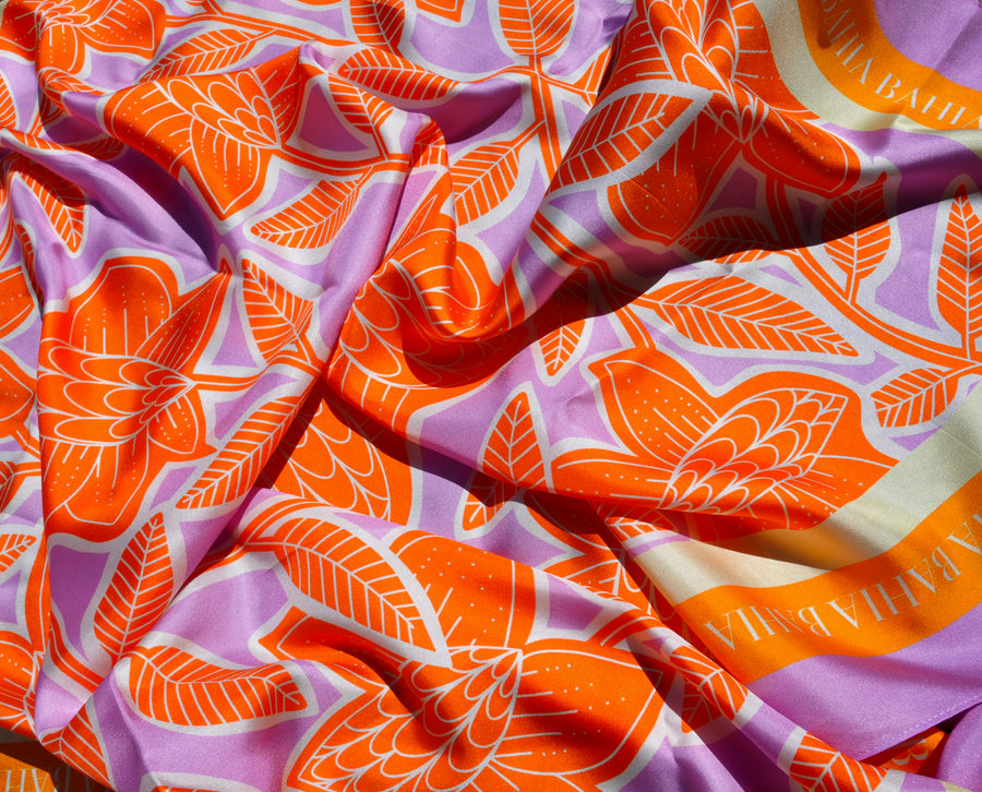 Foulard en soie Lila
