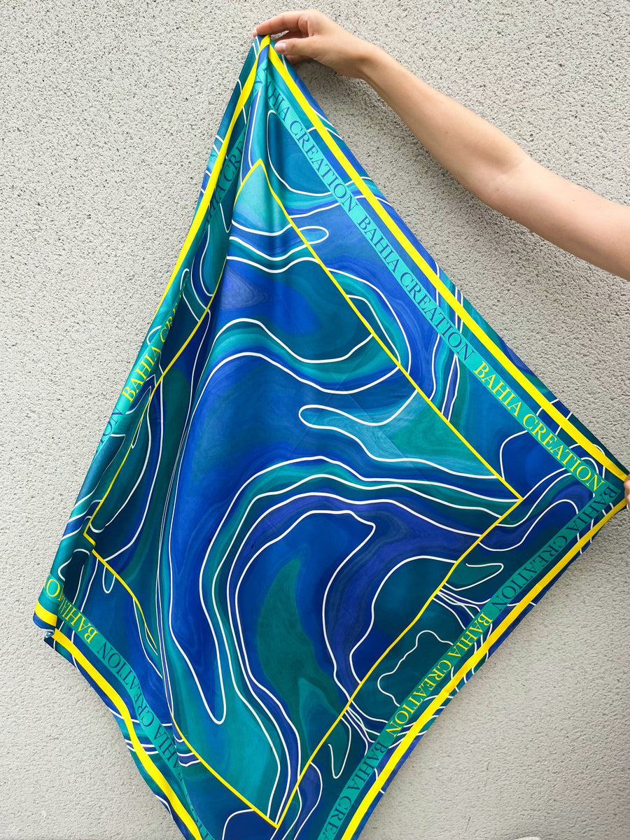 Foulard en soie Oceania